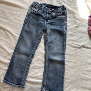 Arizona Jean Co Denim Jeans with Sequin Pockets Girls Size 5T Regular